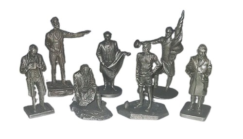 Set fine pewter metal - 7,